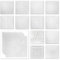 Placas de techo de poliestireno XPS - Paneles decorativos blancos ligeros y rígidos - (28QM paquete económico NR.09 50x50cm) Paneles de poliestireno para techos de aislamiento acústico