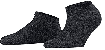 FALKE Damen Shiny Sneakersocken atmungsaktives nachhaltiges Lyocell modisch glänzend verstärkte Damensneakersocken kurz strapazierfähig hautfreundlich 1 Paar