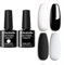 Allenbelle UV Nagellack Set 2 Farben,Gel Nagellack Geschenkset,Shellac Set Uv Gel Nail Art,Soak Off UV LED Gel Nagellack