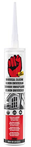 BigDean by Beorol Universal Silikon transparent - Premium Bausilikon Dichtmasse Silikonkartusche Dichtstoff für Innen & Außen - UV- & witterungsbeständig - Kartusche, 280 ml, Silikondichtmasse