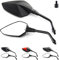 Area1 Premium Rückspiegel Spiegel Paar e-geprüft schwarz-matt M10 Rechts+Linksgewinde. kompatibel mit MT03 MT07 MT09 MT10 MT125 Tracer XT 1200 Tenere FZ6 FZ8 FZ1 XJ6SP Vmax Xmax Nmax WR