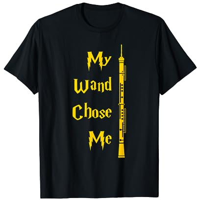 My Wand Chose Me Oboe Musik mit Oboe Geschenk T-Shirt