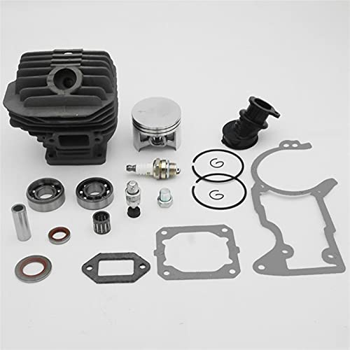 VCAURORA 50mm Zylinderkolben Öldichtung Zündkerze Verteiler Kit Garten Kettensäge Ersatzteile für Stihl 044 MS440