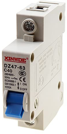RKURCK 1 Pole 230/400V Low-voltage Miniature Circuit Breaker 40A Din Rail Mount DZ47-63 C40