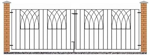 Abbey Modern Double (Driveway) Gate Fits Opening 2725-2785 mm