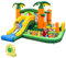 COSTWAY Kids Bouncy Castle, Inflatable Bouncer House Trampoline with 680W Air Blower, Slide, Basketball Hoop, Blow Up Activity Center for Indoor Outdoor, 4.68 x 4.06 x 2.4m