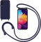 GoodcAcy Handykette Handyhülle für Samsung Galaxy A50,Smartphone Necklace Hülle mit Band Schutzhülle mit Kette zum umhängen Halskette Flüssig Silikon Case für Samsung Galaxy A50,Blau