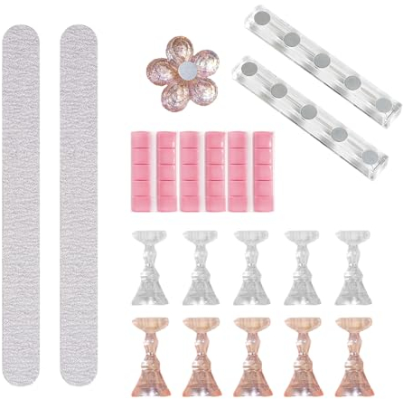 Nail Display Stand Set, Magnetische Nagel Praxis Stand, Illusion Pailletten Praxis Nagelhalter, Nageltechniker Feste Nagel Praxis Stand, Für Die Malerei Nägel Praxis Nagel Stand, Acryl-Nagel-Tools