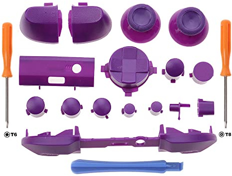 ZEZEFUFU Tasti personalizzati Set completo Pulsanti Parti di aggiornamento di ricambio per Xbox Series X S Controller