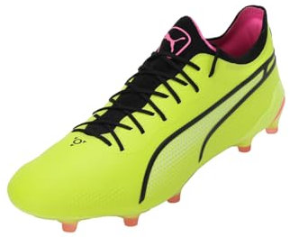 PUMA Unisex King Ultimate Fg/Ag Fußballschuh, Gelbschwarzpink, 43 EU