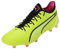 PUMA Unisex King Ultimate Fg/Ag Fußballschuh, Gelbschwarzpink, 43 EU