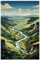1000 piece wooden jigsaw puzzles, for adult, Map of the Everglades of North Yorkshire (C ; 1000)