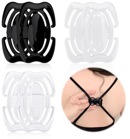 6 Stück BH Träger Clip, optimales BH Zubehör Damen BH Träger Halter, Unsichtbar BH Träger Clip Set für Brautkleider, Fitnesssport, Verhindern Schultergurte Rutschen