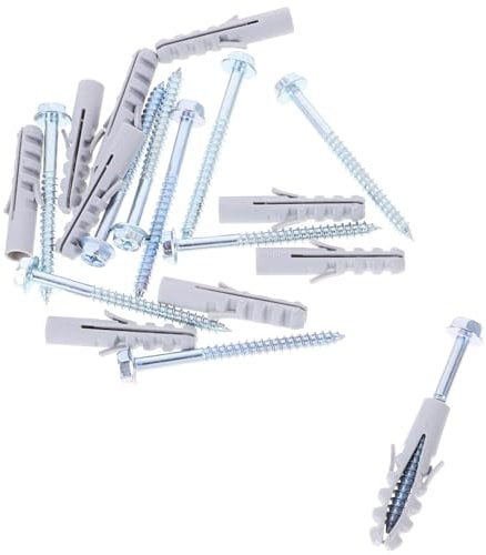 BUGUUYO 10sets Tv Stand Expansion Screws Tv Wall Bracket Screws Heavy Duty Drywall Anchors Wall Bolts for Brick Easy Install