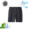 AMOUSD Sommer-Stretch-Shorts aus Eisseide für Herren, Eisseide, Stretch, schnelltrocknend, lässige Shorts, lockere Sport-Jogginghose in Übergröße, Schwarz , 7X-Large