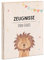 wunderwunsch® - Personalisierte Zeugnismappe aus Holz mit hochwertigem Spezial-Druck - Einschulung Geschenk - Zeugnismappe Jungen & Zeugnismappe Mädchen (Löwe Girlande)