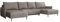 Mirjan24 Ecksofa mit Schlaffunktion und Bettkasten Snolik U, Eckcouch, Couch mit schmale Armlehne, Wohnlandschaft, symmetrisches U-Form Sofa mit Bettfunktion (Velo 623)