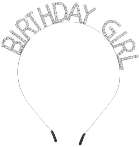 CRILSTYLEO Fascia Per Compleanno Strass Accessorio Festa Donna Ragazza Decorazione Compleanno Chic