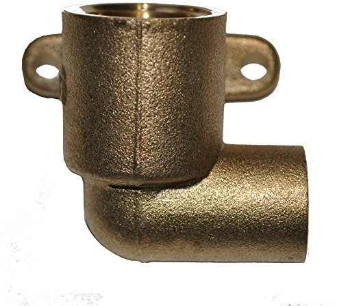 15mm x 1/2 Side Entry Wallplate Connector - End Feed (15mm Wall Plate/Wall Plate Elbow/Garden tap Wall Plate / 15mm Copper Pipe Fittings/bib tap Wall Plate)