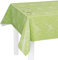 LILENO HOME Tischdecke abwaschbar als Meterware 220x140cm (Schnittkante) in Grafikblätter grün Motiv - Wachstuchtischdecke wasserabweisend ideal als Tischtuch o. Tischläufer für Bierzeltgarnitur