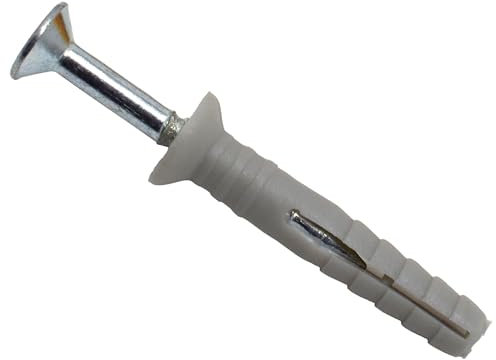 MasonMate MAMHF530 Nylon Hammer-in Fixing 5 30mm Box of 200, Grey