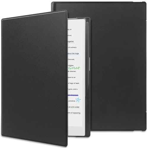 KuRoKo Case for Remarkable Paper Pro Color 11.8”,Slim Hard Back Shell Protective Auto Sleep/Wake Book Folio Cover with Pen Holder for Remarkable Paper Pro Tablet 11.8 inch 2024 Released,Black