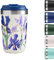 Chilly's Original Coffee Cup - Thermal Travel Mug for Cold & Hot Drinks - Reusable Cups with Lids - Double Walled Vacuum Insulated Mug - Stainless Steel - 340ml - Blue Iris