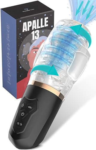 MySecretCase Vibratoreper Uomo Masturbatore per Pene Automatico 10 Modalità di Vibrazione e 5 di Suzione Masturbatore per Uomo Sexytoys Uomo USB