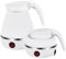 Collapsible Travel Kettle To Take On Holiday | Foldable Camping Kettle, Fast Boiling, Silicone Material | Compact Mini for Backpacking, Hotels, & Outdoors (White)