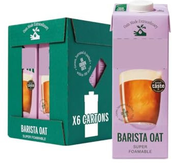 Fakhri Oat Drink Barista Edition, 6 x 1L – Smooth & Creamy Plant-Based Milk for Coffee, Vegan & Dairy-Free, Perfect for Lattes & Cappuccinos