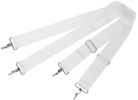 Verstellbarer Weißer Nylon Tragegurt für Basstrommel und Trommel | Doppel Schulter Design, Rutschfest, Längenverstellbar, Leicht zu Reinigen
