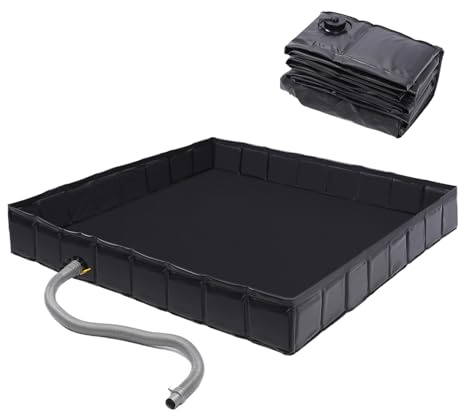 Base doccia pieghevole per esterni in PVC piatto doccia pieghevole portatile con tubo di scarico, base per tenda da doccia, tenda da campeggio, base doccia per uso interno esterno tenda doccia vasca