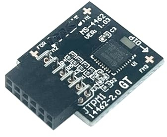 Gintai TPM2.0 Modul SPI 12Pin für MSI B450M-A Pro Max II / B460M Pro / B460M-A Pro / B460M Pro-VDH / B460M Pro-VDH WiFi Serie Motherboard mit TPM2.0 (MS-4462) TPM 2.0 Infineon SLB9670 Modul