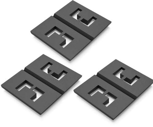 Sintrix Fab Bruchsicheres Elastisches Ersatz-Scharnier Gelb, kompatibel mit Pet Caddy I+II & Caddy Compact – Ersatzteil Scharnier für Transportbox Katze & Hundebox Auto (Packung mit 3)