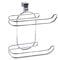 TentHome Toilettenpapierhalter Papierrollenhalter Ohne Bohren Doppelt Klopapierrollenhalter zum Hängen Küchen/WC Rollenhalter über den Spülkasten Klorollenhalter Metall Bad Zubehör