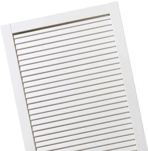 ben+camilla.com Lamellentüren 993 x 594 x 21 mm weiß seidenmatt mit geschlossenen Lamellen Kiefernholz für Regale, Schränke, Möbel - EINBAUFERTIG grundiert & lackiert
