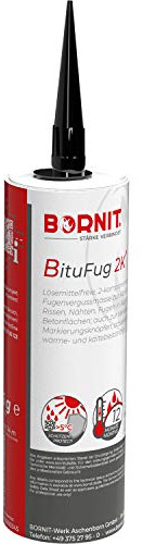 BORNIT BituFug 2K, 360ml für Fugen und Nähte in Asphalt und Beton | schnelle Abdichtung, lösemittelfrei und witterungsbeständig, Riss abdichten