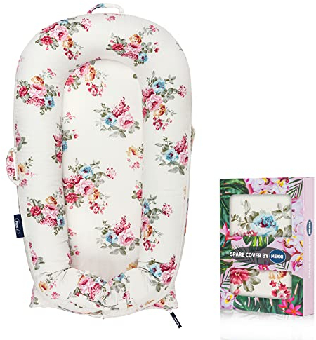 Ersatzbezug für Babynest, hypoallergen, hochwertig, passend für Dockatot Deluxe+ (nur Bezug) (Rosen)