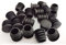 Bouchon en Plastique Rond, 20 pièces Bouchon d'extrémité de Tube Noir Glisse Meubles Chaise/Jambe Tuyau Couvercle Insert (19mm)