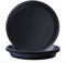 Kunjocy Pack of 5 Black Plant Pot Saucers, 30 CM Round Plant Pots Trays Garden Plant Saucer Plant Plastic Plate Pot Tray for Garden Indoor Outdoor Fit Plant Pot up to 27 CM (Black, Outer 30 CM)