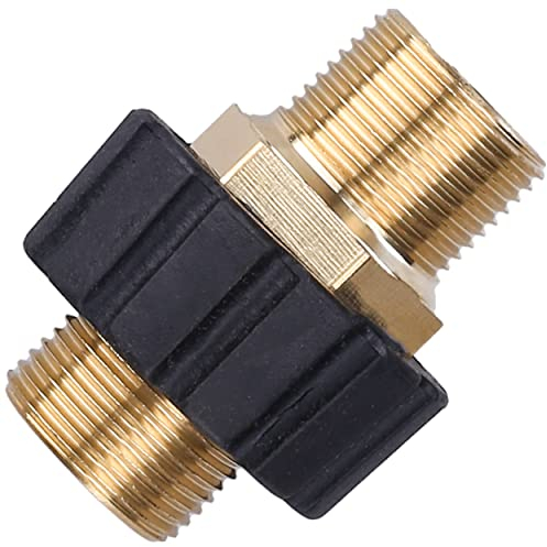Wessper Schlauchkupplung M22 22x1,5mm | für Hochdruckreiniger-Schläuche Karcher, Geeignet für alle Arten von Nylon- und Stahlgeflechtschläuchen, Zur Bewässerung kleiner Flächen und Gärten