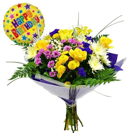 Happy Birthday Fresh Flowers Fast Delivery Brighten someone's birthday with this beautiful arrangement of Fresh Cut Flowers