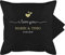 Kissenbezug - Kissen Ideen - I Love You mit Namen Datum I Partner Geschenk I Paar Geschenk Beziehung I Liebesgeschenk - 50 x 50 cm - Schwarz - Girlfriend Pillow paarkissen Valentinstag u