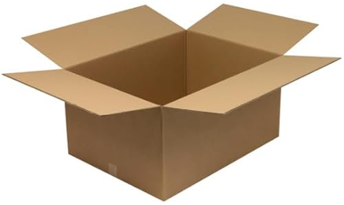 DENIOS Wellpapp-Faltkarton 2-wellig, Innenmaß 800 x 600 x 400 mm, Qualität 2.50BC