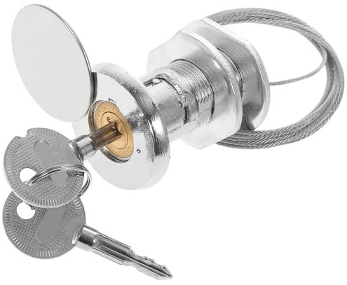 Cerradura de liberación de emergencia para puerta de garaje + kit de llave, cerradura de puerta de caravana, interruptor de llave, cerradura de hardware de garaje, abridor rápido de metal universal
