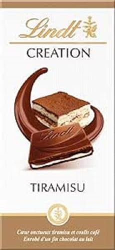 Lindt - Tablette CREATION Tiramisu - Chocolat au Lait, 150g
