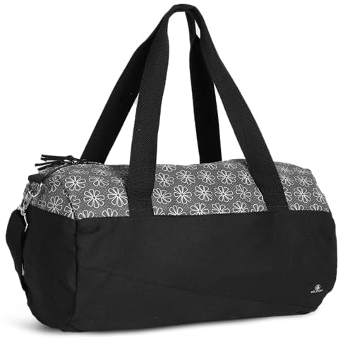 Volcom Schulhof-Reisetasche aus Segeltuch, Schwarz/Weiß, Einheitsgröße, Volcom Schulhof-Reisetasche aus Segeltuch