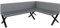 FURNISTAR Eckbank Akiko Metal X - Eckbankgruppe für Ihrem Esszimmer, Küche modern, Sitzecke, Essecke. Perfekt für Küche, Büro und Rezeption. Solide und Starke Verarbeitung. (196x142-Rechts-Soft29)