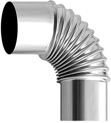 Qutalmi Campingkocher Bogenrohre, 90 ° Winkelrohr, 6.0 cm Ofenrohr Edelstahl Holzofen Schornstein, Abgasrohre Kaminofenrohr, Hitzebeständiges Rauchrohr Für Öfen, Campingkocher Zubehör