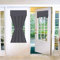 French Door Curtains 26 x 40 Blinds No Drilling Blackout Tie Up Single Thermal Door Curtain Tape Top Stick On Shade for Kitchen Bathroom Window (Dark Grey, 66 x 102 cm)